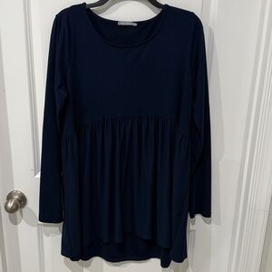 Zenana Outfitters Deep Blue Top